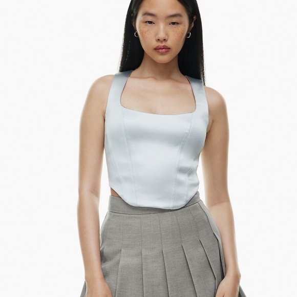 Aritzia Sunday Best satin bustier top - Picture 4 of 5